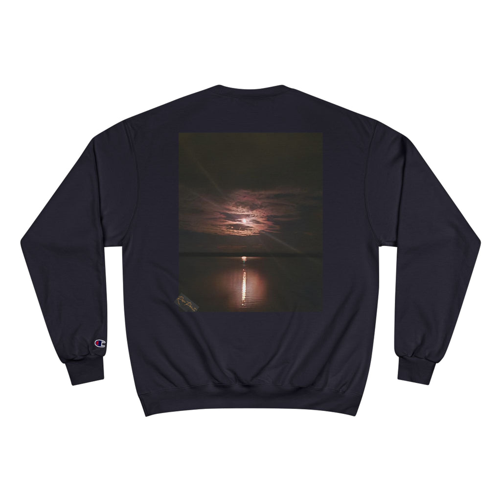 Champion collaboration rosepointe Sweatshirt moon light