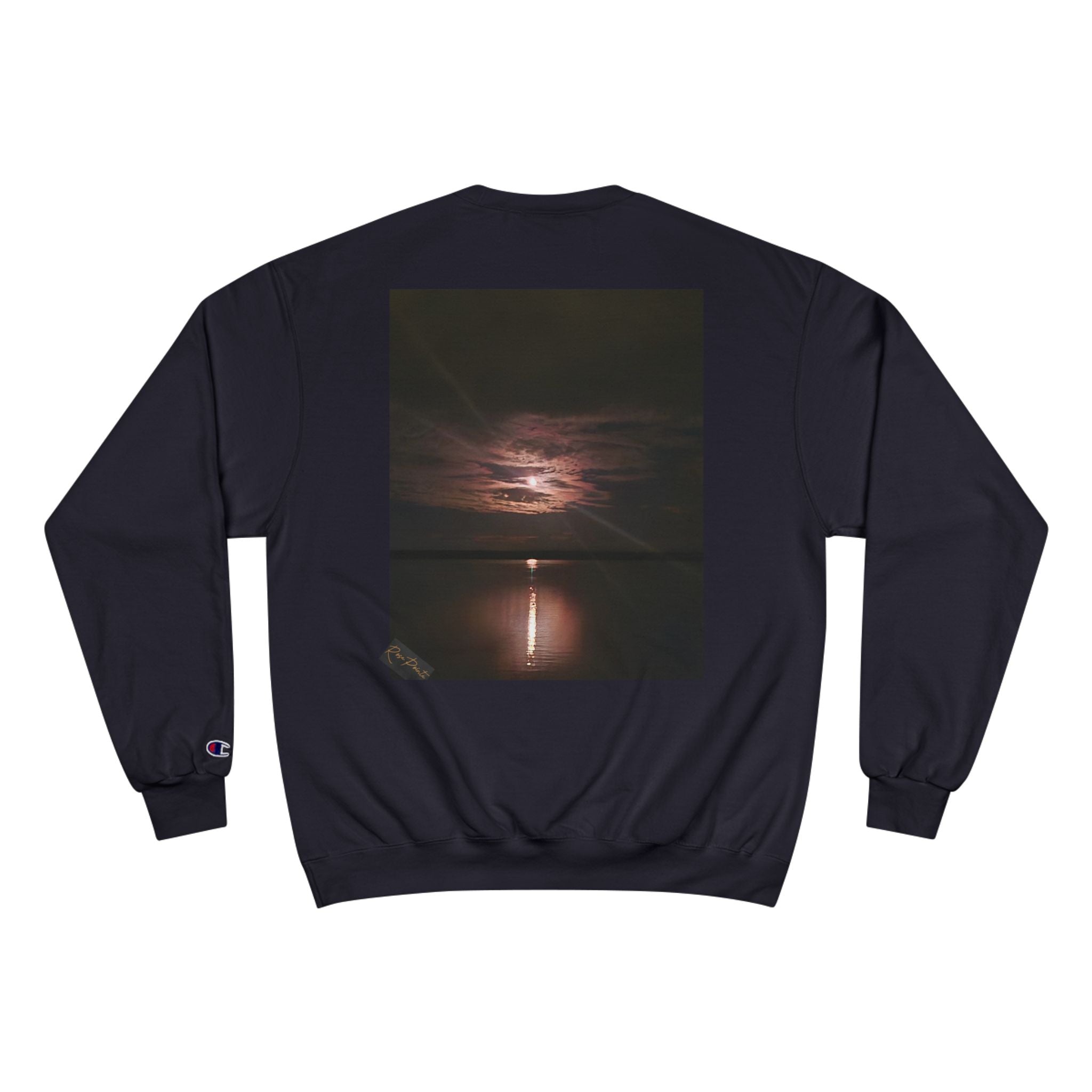 Champion collaboration rosepointe Sweatshirt moon light