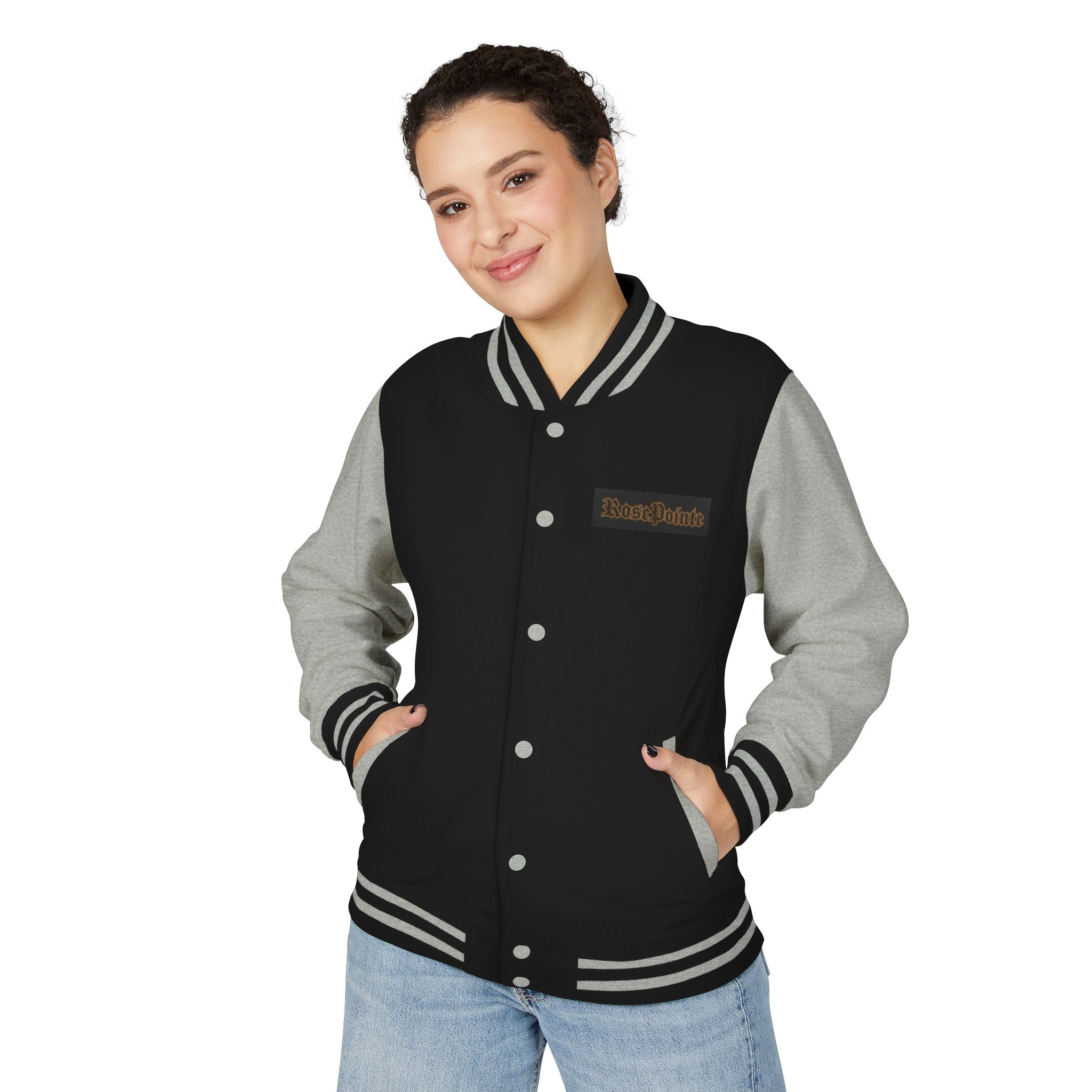 Unisex Heavyweight Letterman Jacket Glorious Rosepointe 7