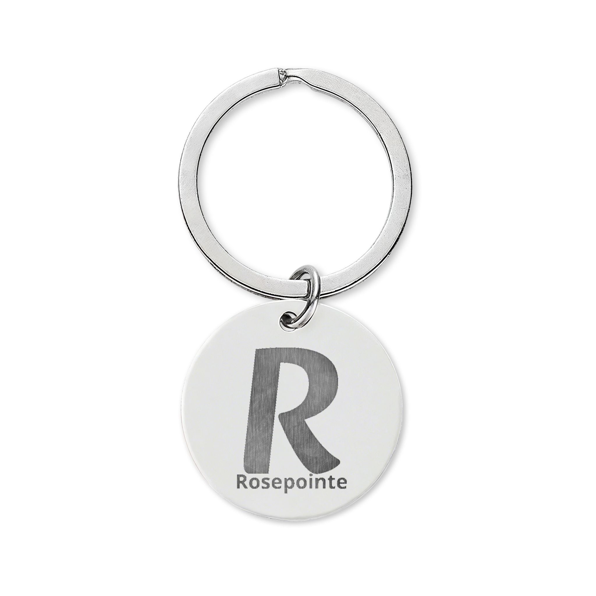 Stainless Steel Round Keychain (Engraving)