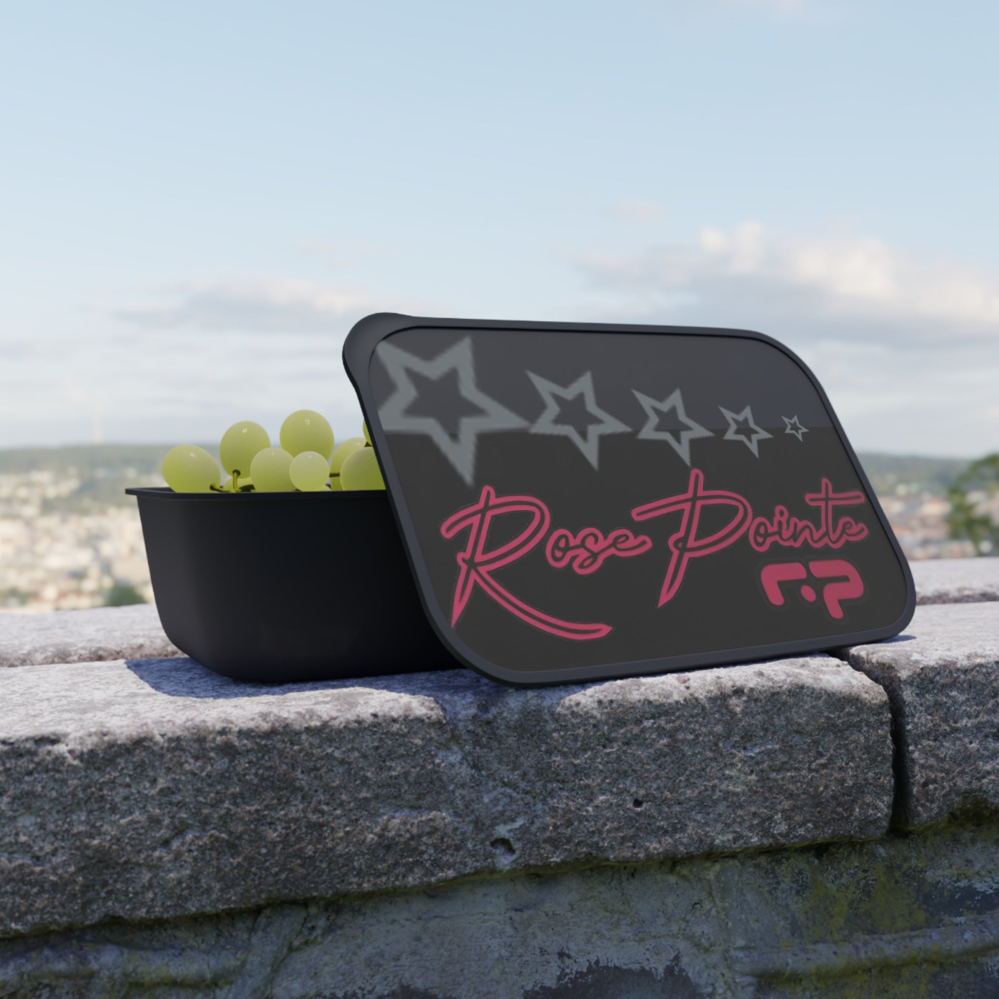 Rosepointe Bento Box with Band and Utensils kit