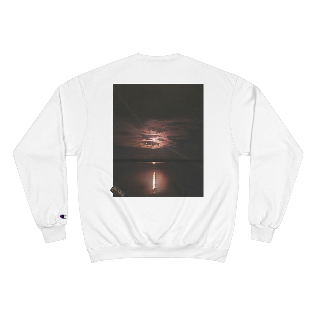 Champion collaboration rosepointe Sweatshirt moon light