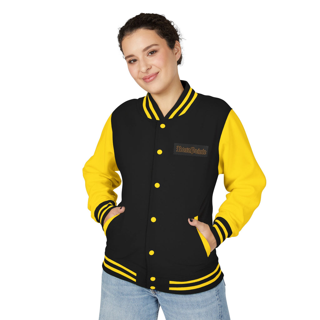 Unisex Heavyweight Letterman Jacket Glorious Rosepointe 7